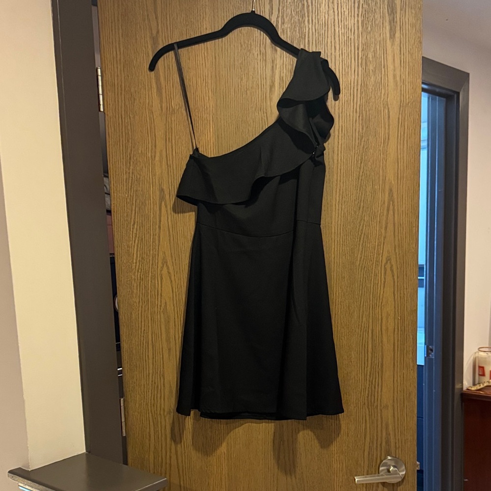Banana Republic Black One-Shoulder Dress